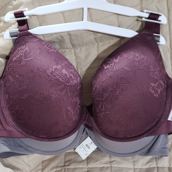 Auden Other - *NEW* SZ 40 D Auden - Women's 2-Pack Bra Red/Grey -  Size 40D